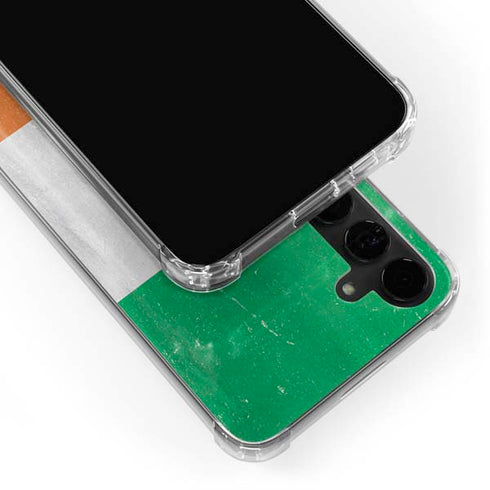 Ireland Flag Distressed Galaxy S24 Plus Clear Case